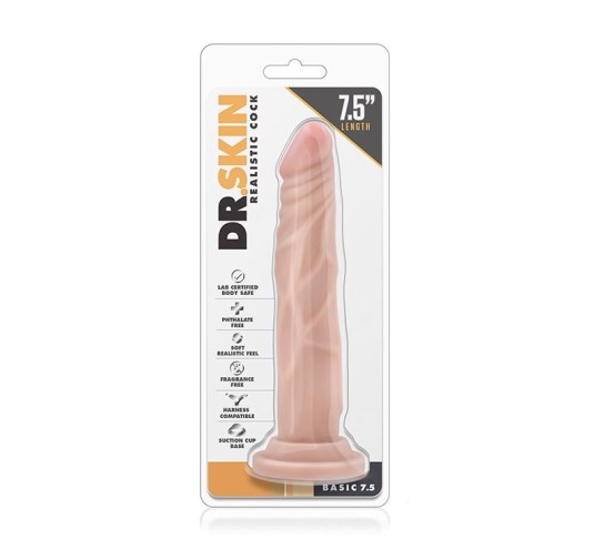 Realistyczny penis z żyłami dildo przyssawka 19cm